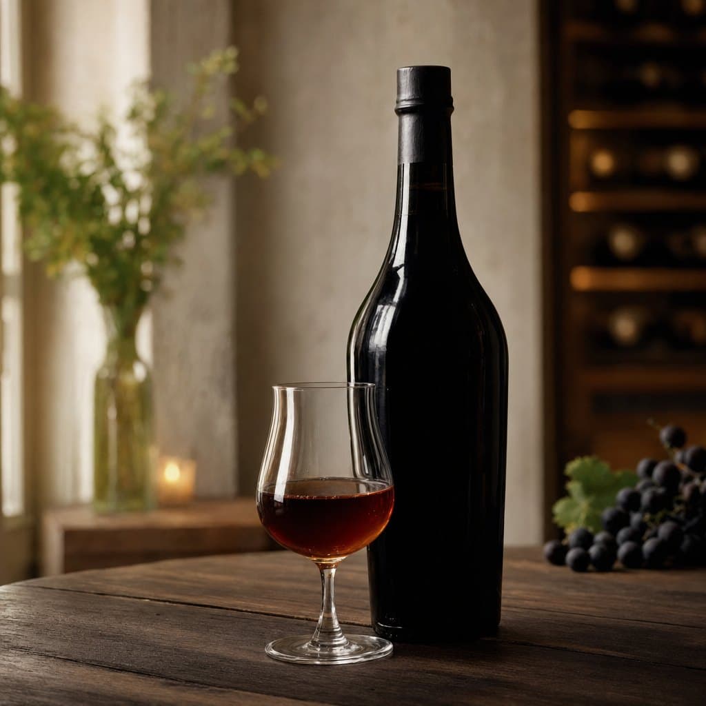 Port wine in a glass