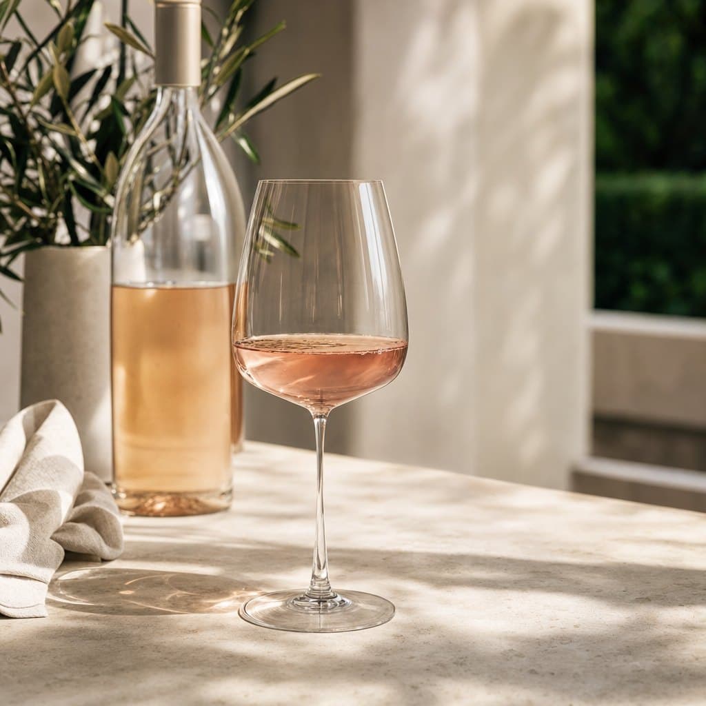Roséwein in Gläsern beim Apéro