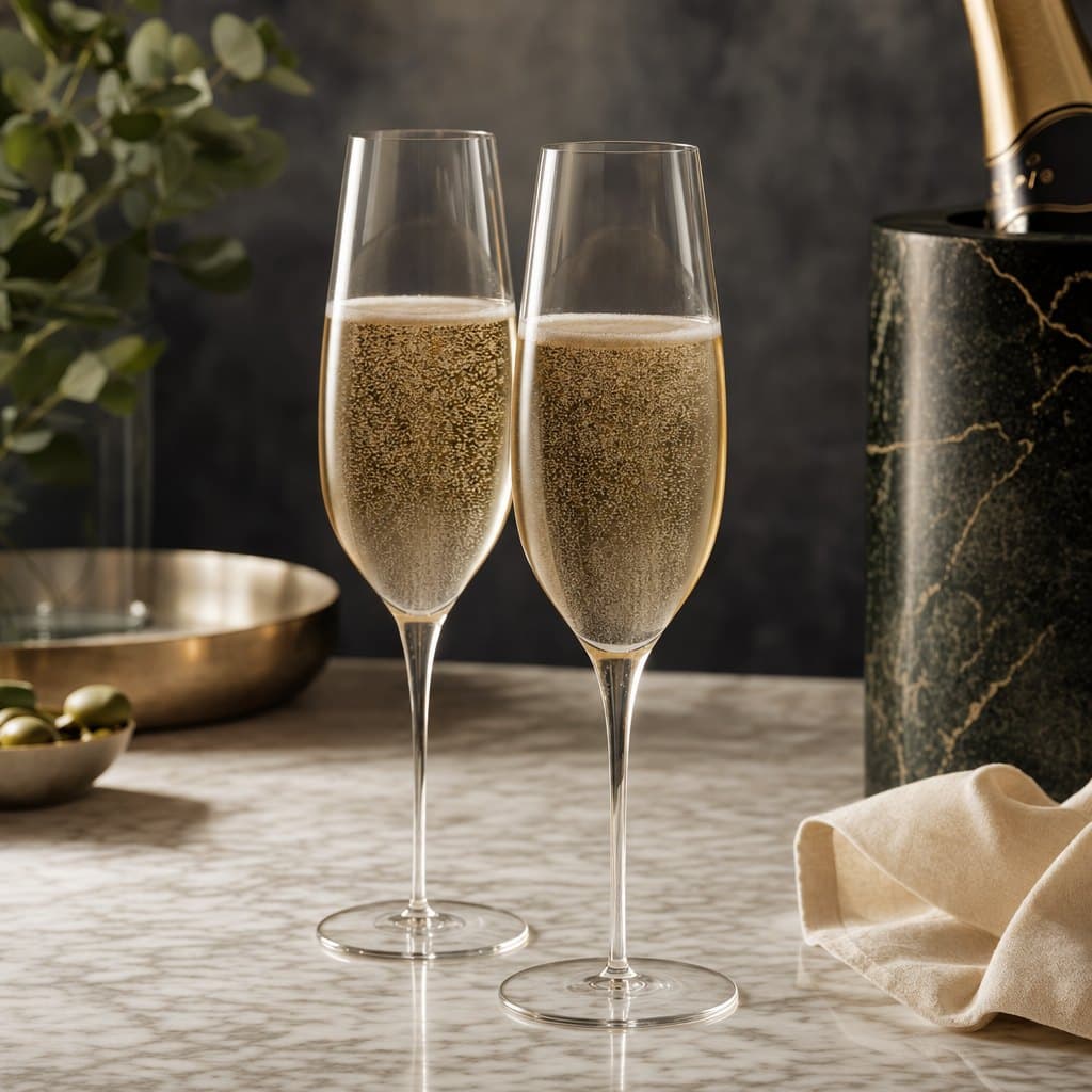 Champagner und Schaumweine mit feiner Perlage