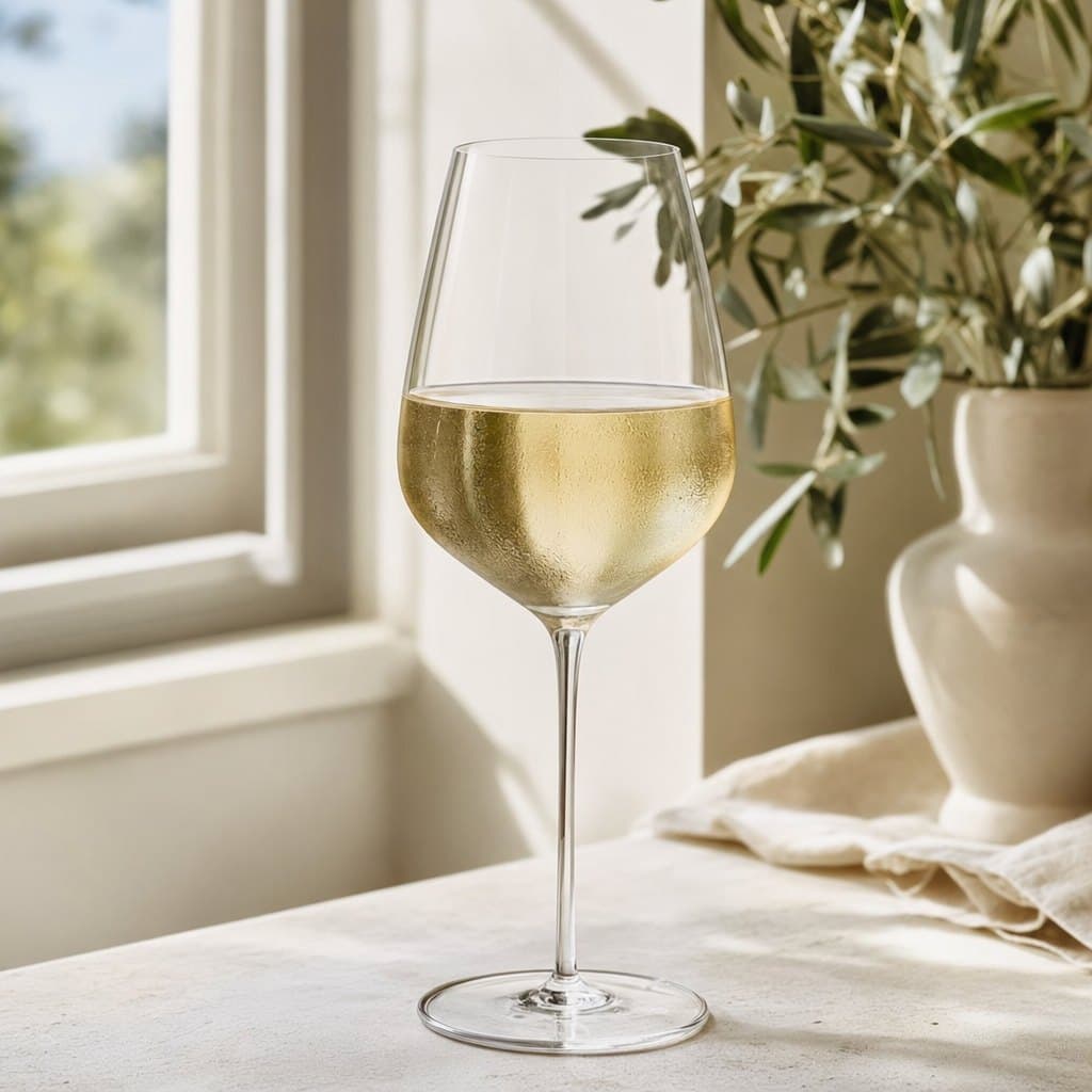Gekühlter Weisswein im Glas