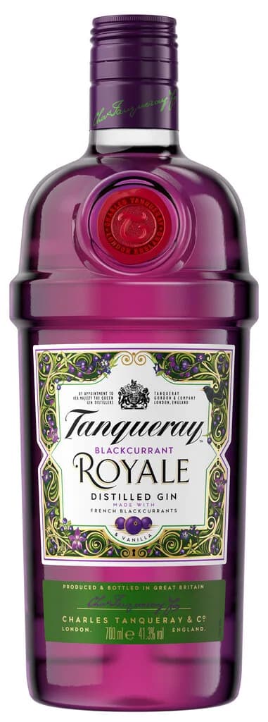 Flasche Tanqueray Blackcurrant Royal Gin