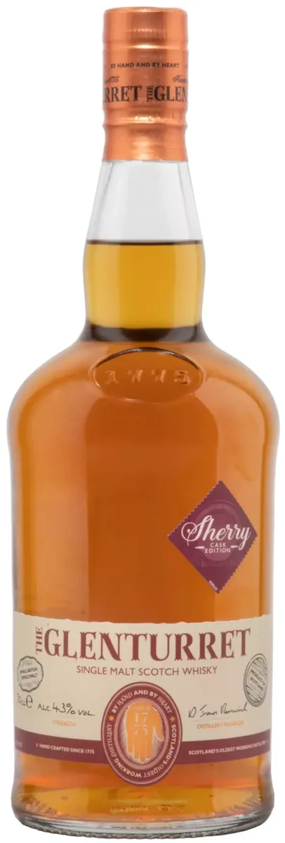 Flasche Glenturret Sherry Cask Edition Single Malt Scotch Whisky