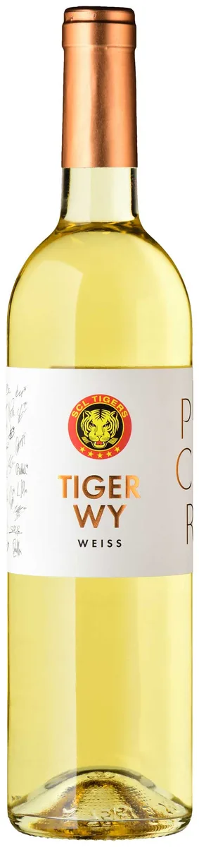Flasche Tiger Wy weiss