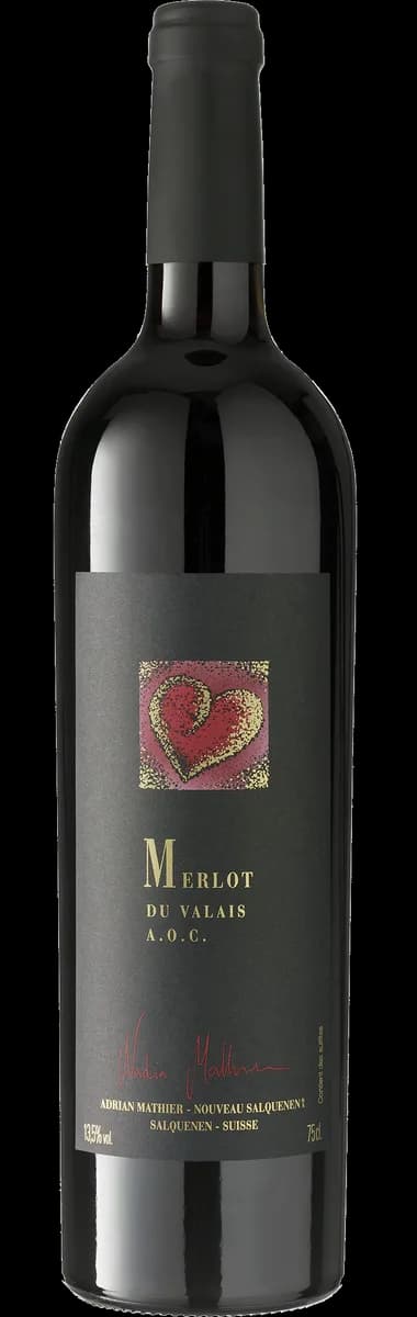 Flasche Merlot Nadia Mathier AOC Valais