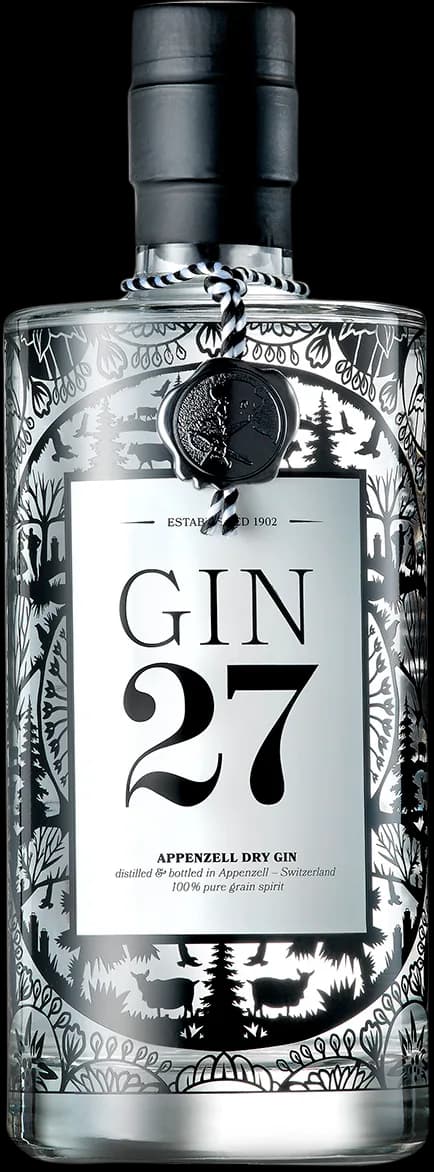 Bouteille Gin 27 Premium Appenzeller Dry Gin