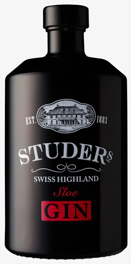 Bouteille Studer's Swiss Highland Sloe Gin