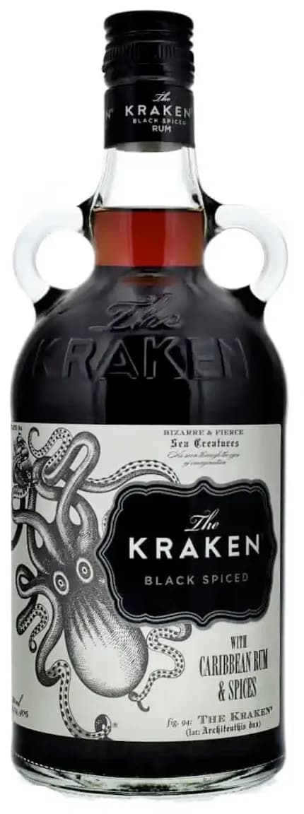 Flasche Kraken Black Spiced Rum