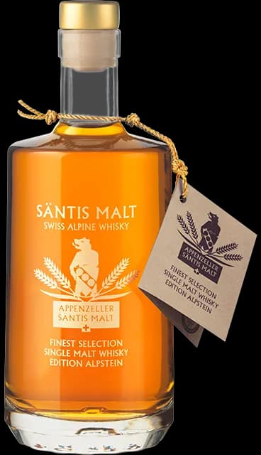 Flasche Säntis Malt Alpstein Edition Single Malt Whisky