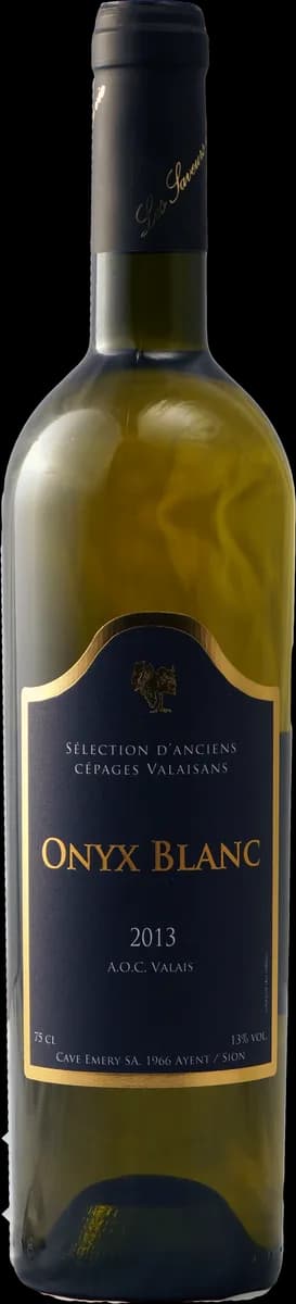 Bouteille Onyx Blanc Assemblage AOC Valais - Cave Emery