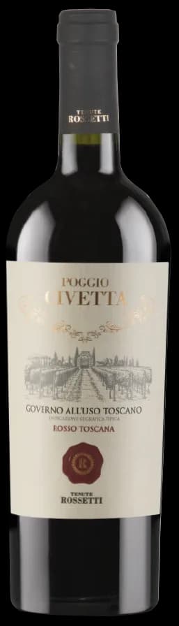 Flasche Rossetti Poggio Civetta Governo all'uso Toscana IGT