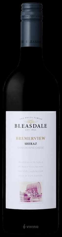 Bleasdale Bremerview Shiraz Langhorne Creek