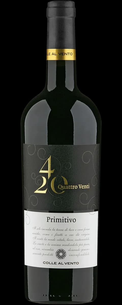 Flasche Primitivo Salento Quattro Venti 420 IGP