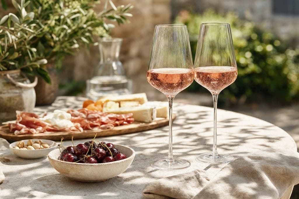 Roséwein zum Apéro